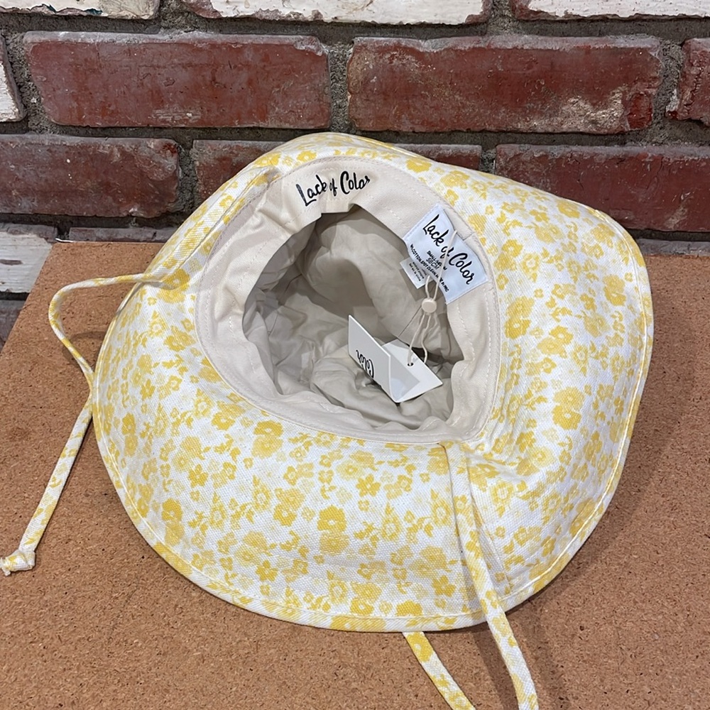 Free people Lack of Color  Holiday Bucket Hat Sunshine Bloom Gardening NWT - Picture 4 of 5